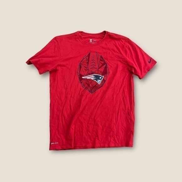 Nike New England Patriots Short Sleeve Tee Red L - Picture 3 of 6